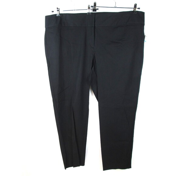 Alfani Black Slim Leg Pants Women 28W Tummy Control Zip Clasp NWT 27-661,662,663 - Picture 1 of 13